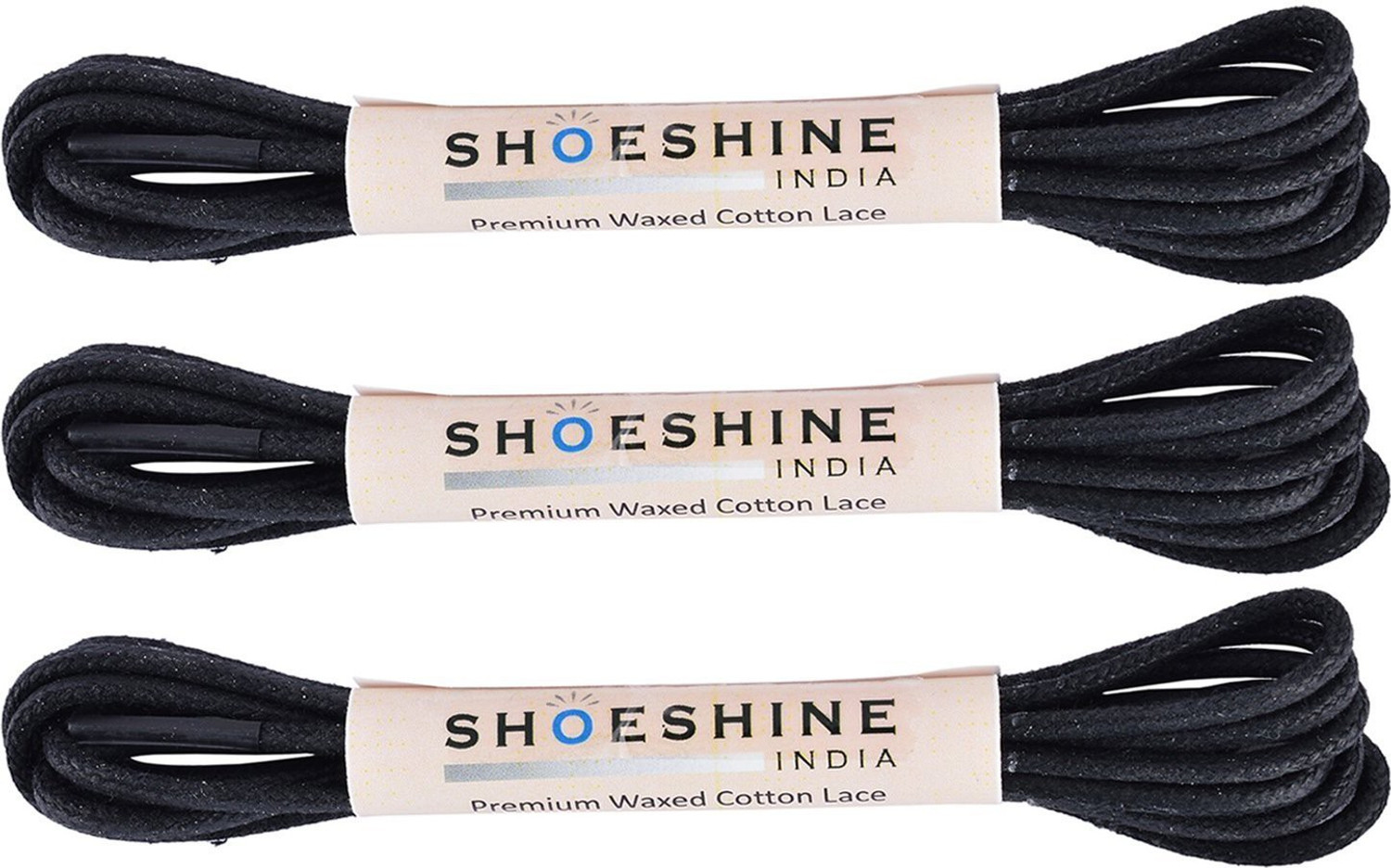Image of SHOESHINE INDIA formal cotton (Q1) 2mm very thin Shoe Lace