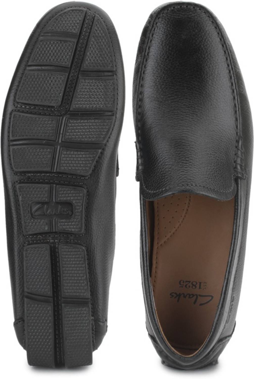 Clarks Men\'s 10.5 Davont Ride Black Tumbled Leather Bit Loafers Driving Shoes CLARKS England Davont Black Leather Men main image 2