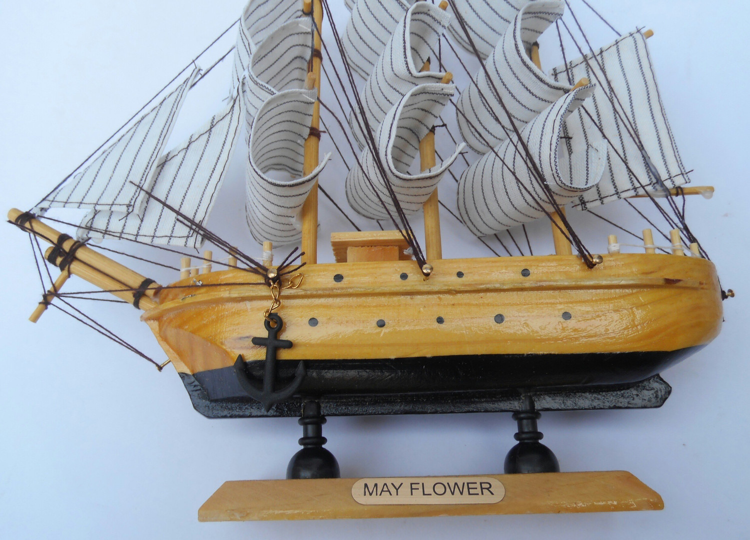 Image of Handicraft Hand Crafted Sailing Ship Decorative Showpiece - 24 cm