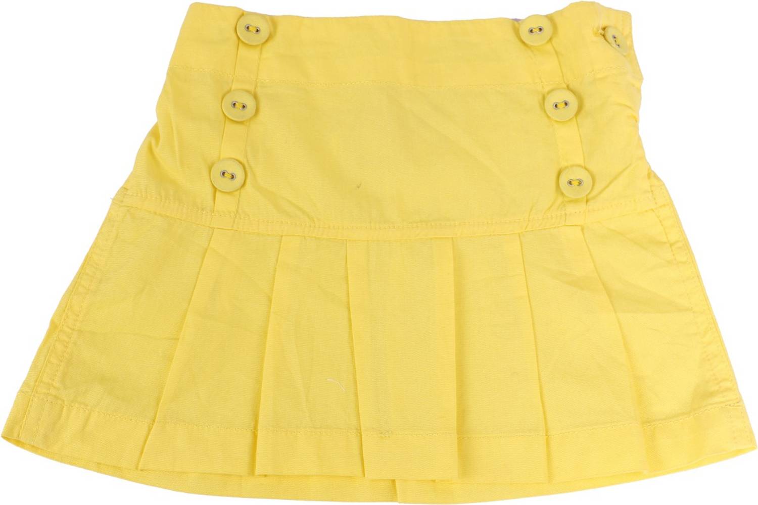 ChildKraft Solid Girls Regular Yellow Skirt