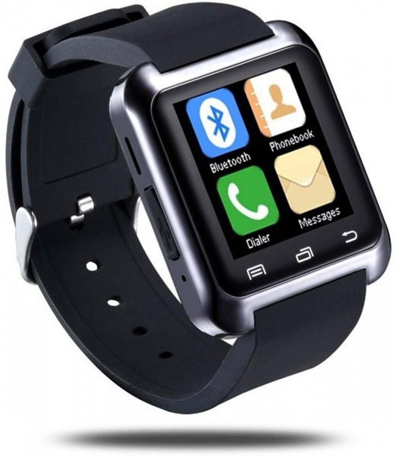 SUPERVISION u8 Smartwatch (Black Strap, Regular)