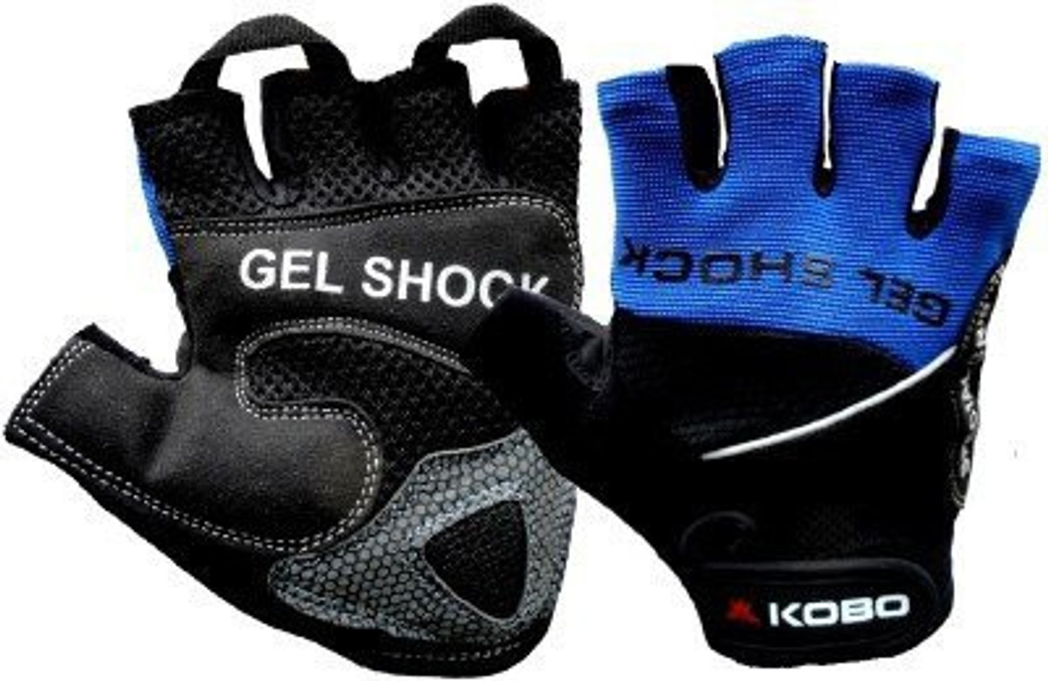 Image of KOBO Exercise Weight Lifting Grippy Hand Protector Padded SG3 Gym & Fitness Gloves