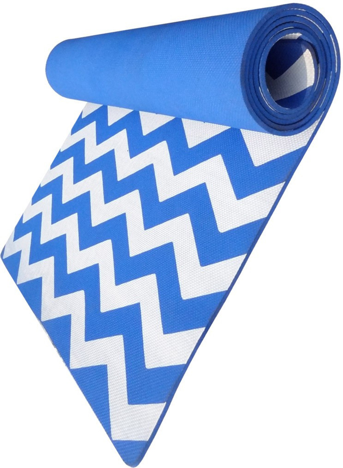 Image of Aerolite ZIG ZAG 28 X 78 Blue 6 mm Yoga Mat