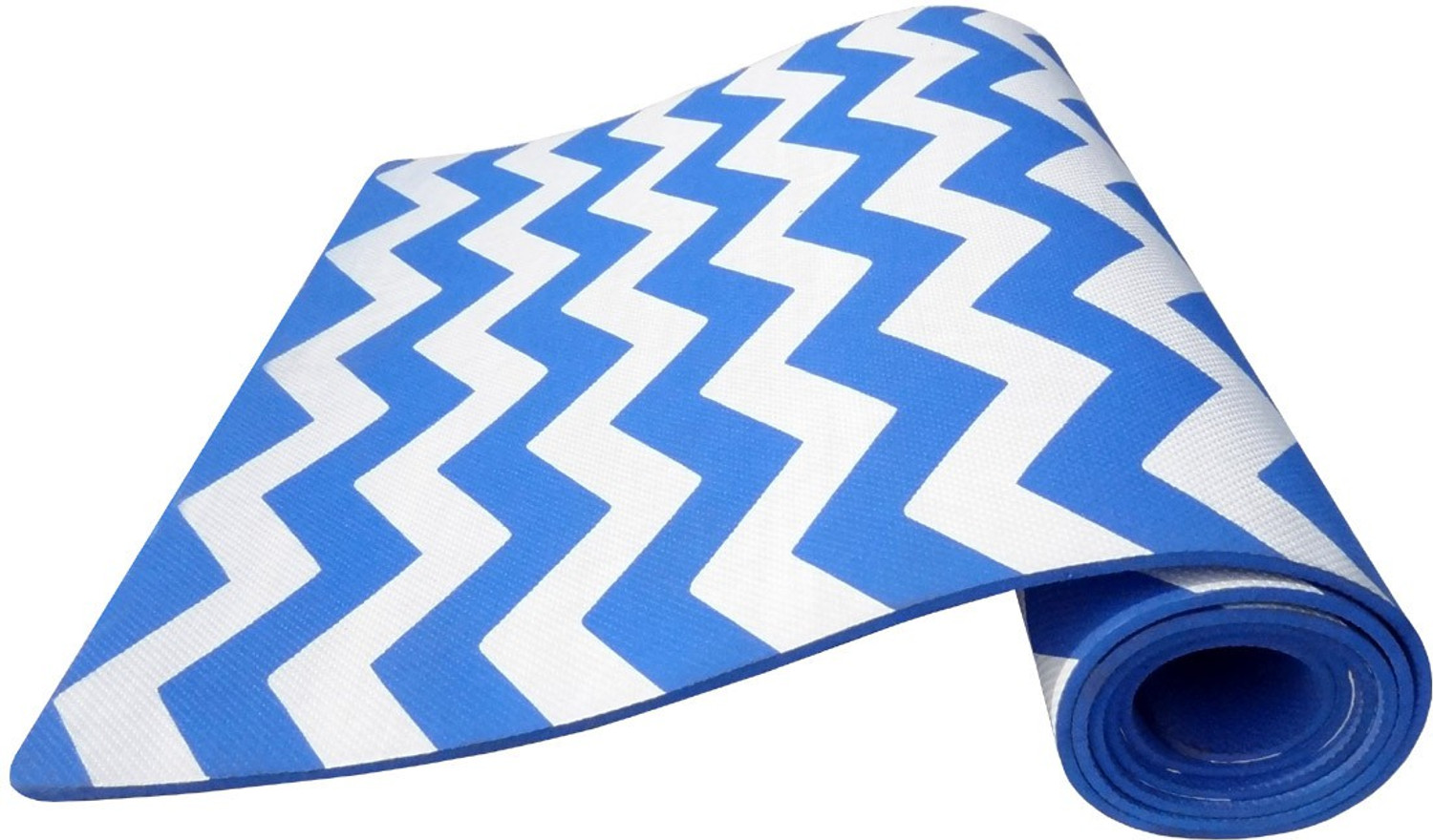 Image of Aerolite ZIG ZAG 28 X 78 Blue 6 mm Yoga Mat