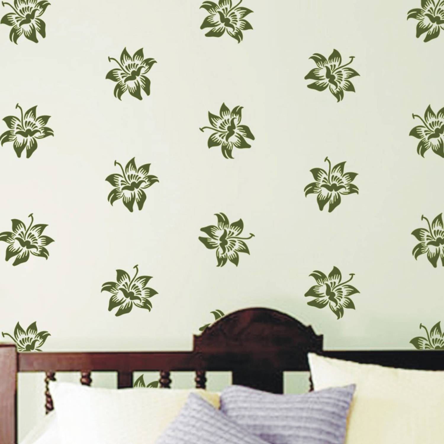 Arhat Stencils FLORAL ASR-E139 GLOSSY PVC (Wall Décor & Art) Stencil