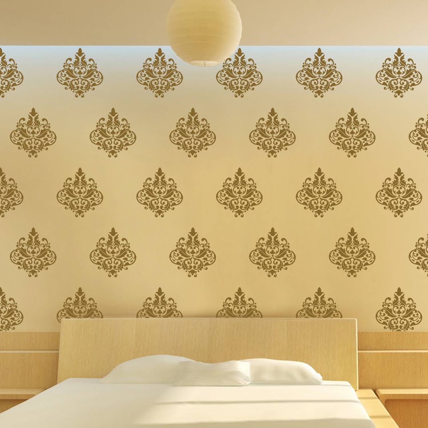 Arhat Stencils DAMASK ASR-E01 GLOSSY PVC Stencil