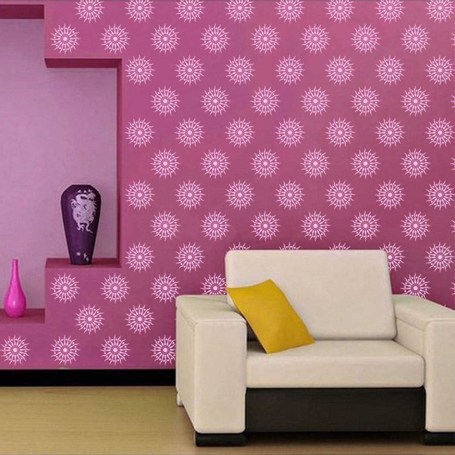 Arhat Stencils ASR-E74 GLOSSY PVC (Wall Décor & Art) Stencil