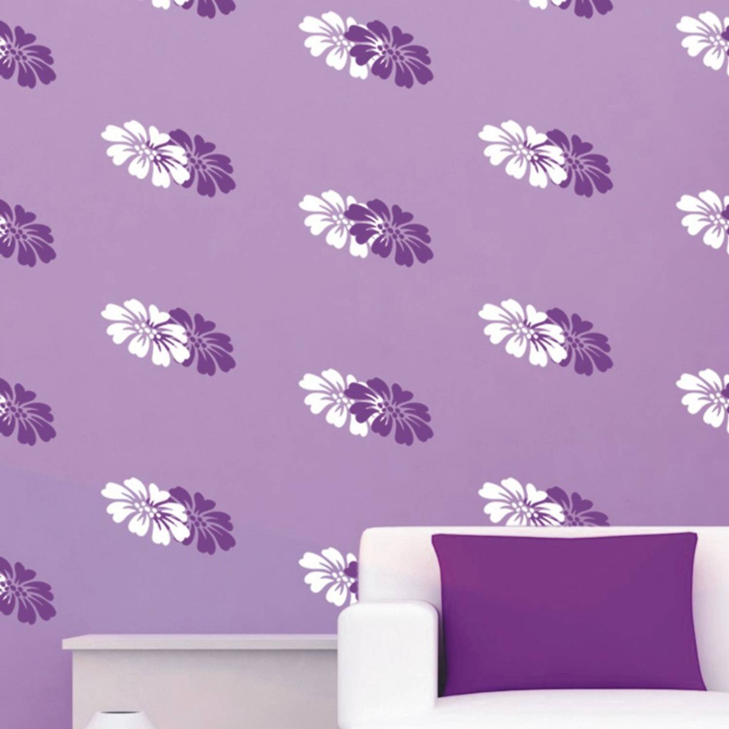 Arhat Stencils FLORAL ASR-E138 GLOSSY PVC (Wall Décor & Art) Stencil