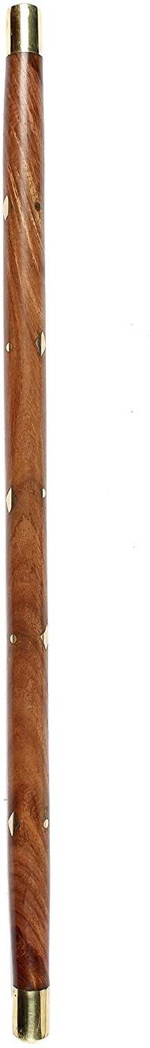 Alishba hand Joggingg Walking - 24 inch (Brown, Gold) Walking Stick