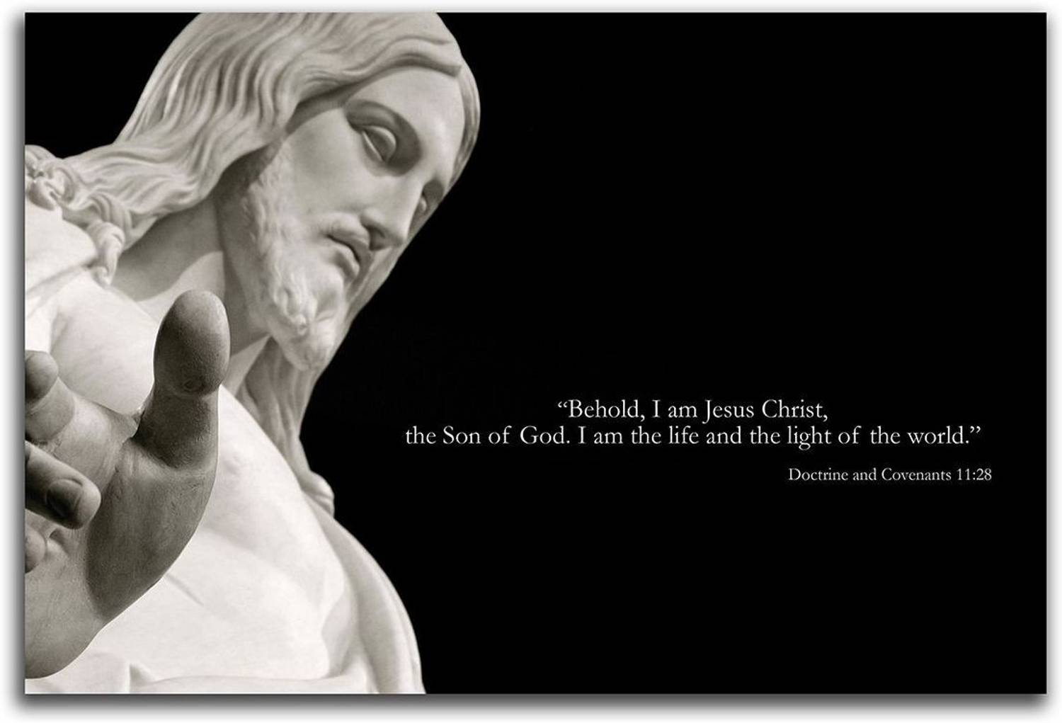 Artifa 40 cm Jesus Christ quote Wall/Door Sticker Self Adhesive Sticker
