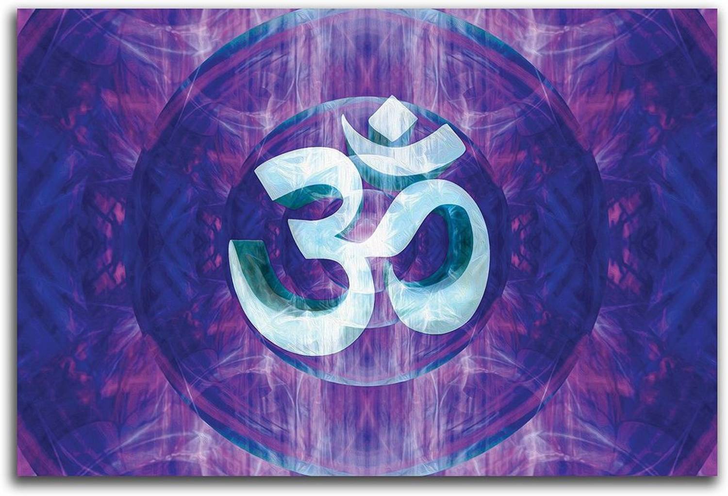 Artifa 40 cm Om psychedelic art Wall/Door Sticker Self Adhesive Sticker