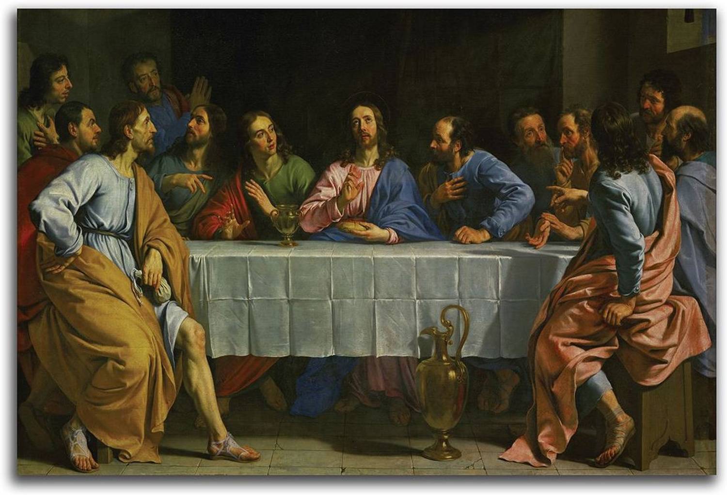 Artifa 40 cm The Last Supper Jesus Christ Wall/Door Sticker Self Adhesive Sticker