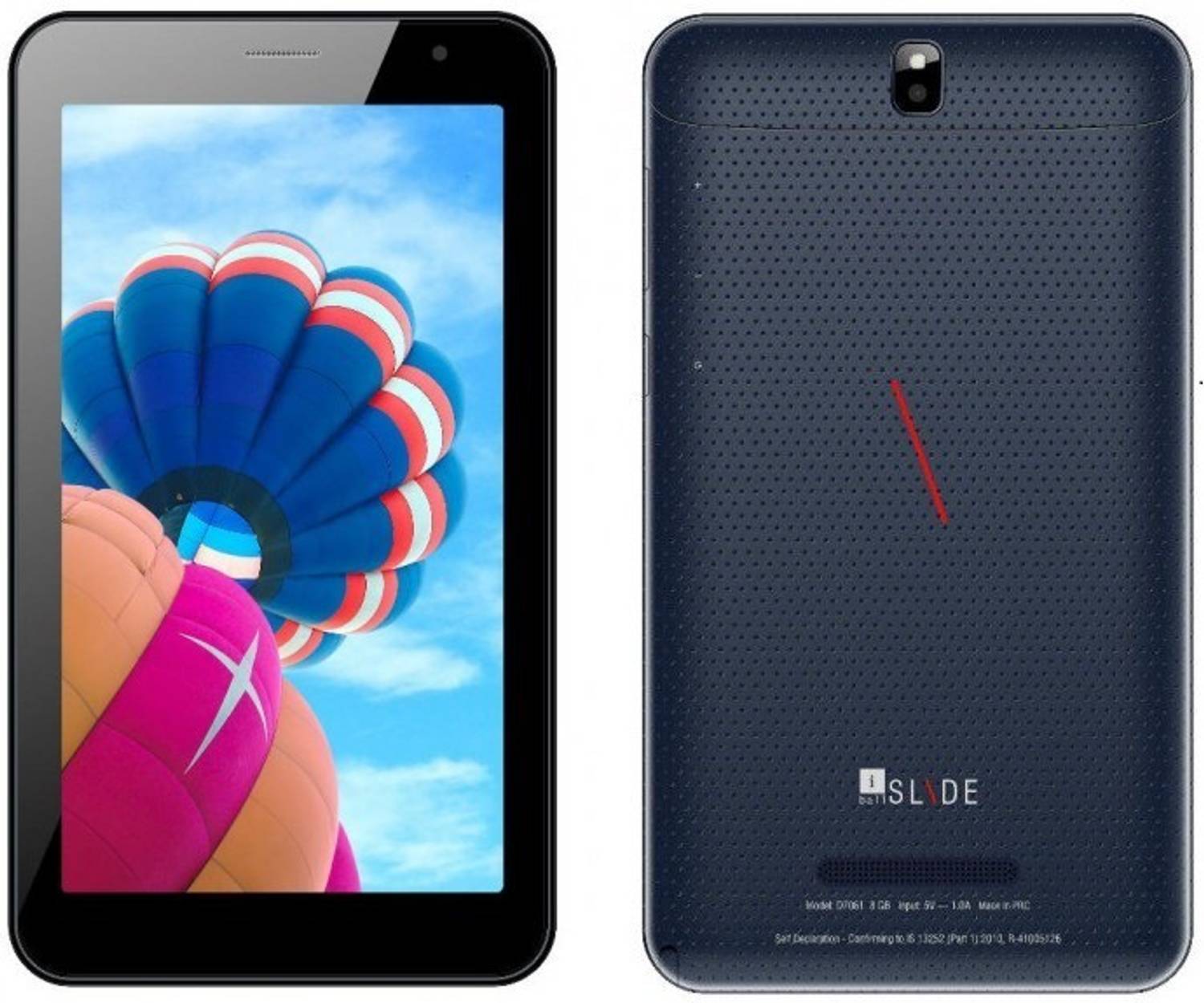 iBall Slide D7061 512 MB RAM 8 GB ROM 7 inch with 3G Tablet (Char