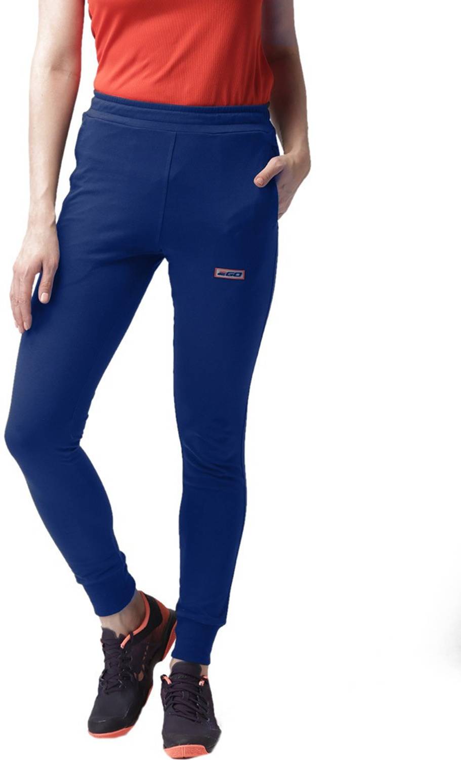 2GO Solid Women Dark Blue Track Pants