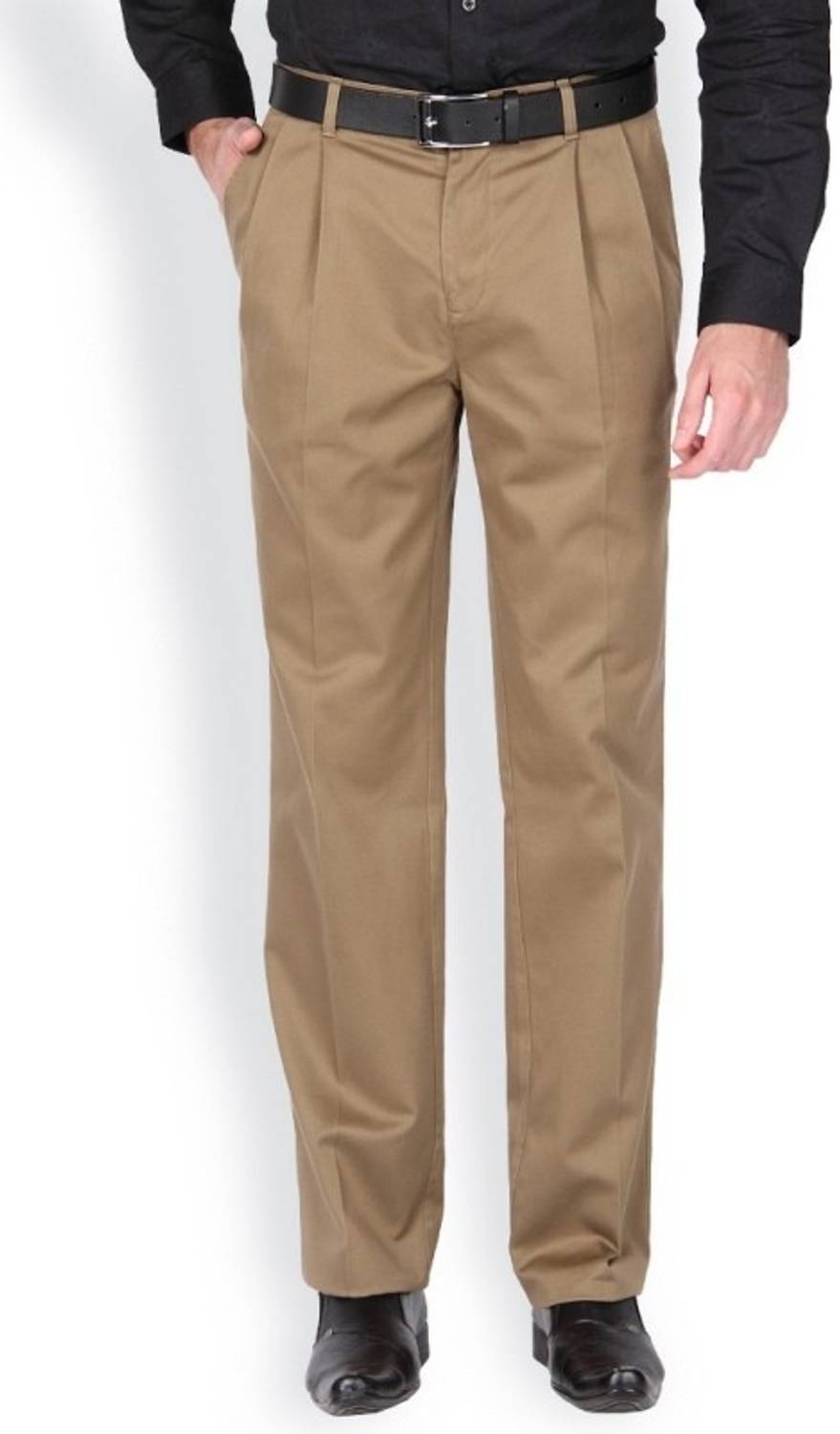 Blackberrys Regular Fit Men Beige Trousers