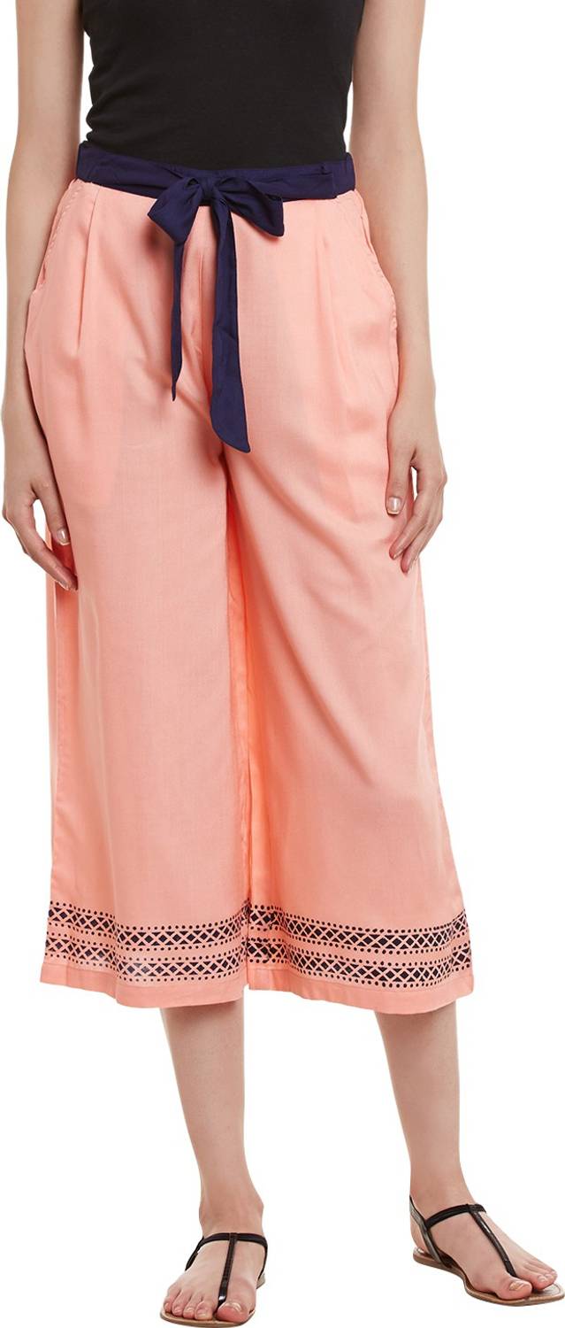 BITTERLIME Regular Fit Women Pink Trousers