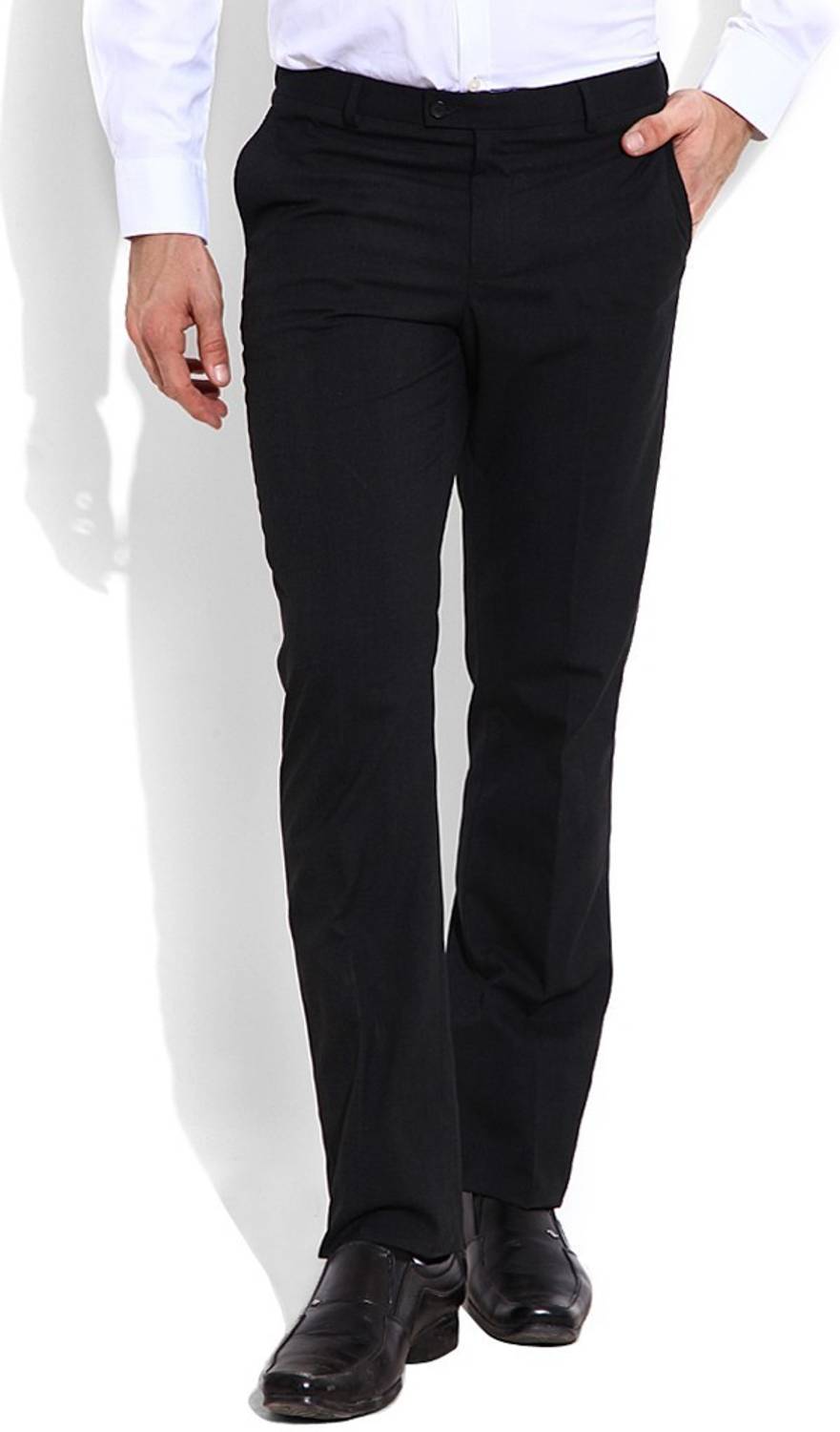 Blackberrys Slim Fit Men Grey Trousers