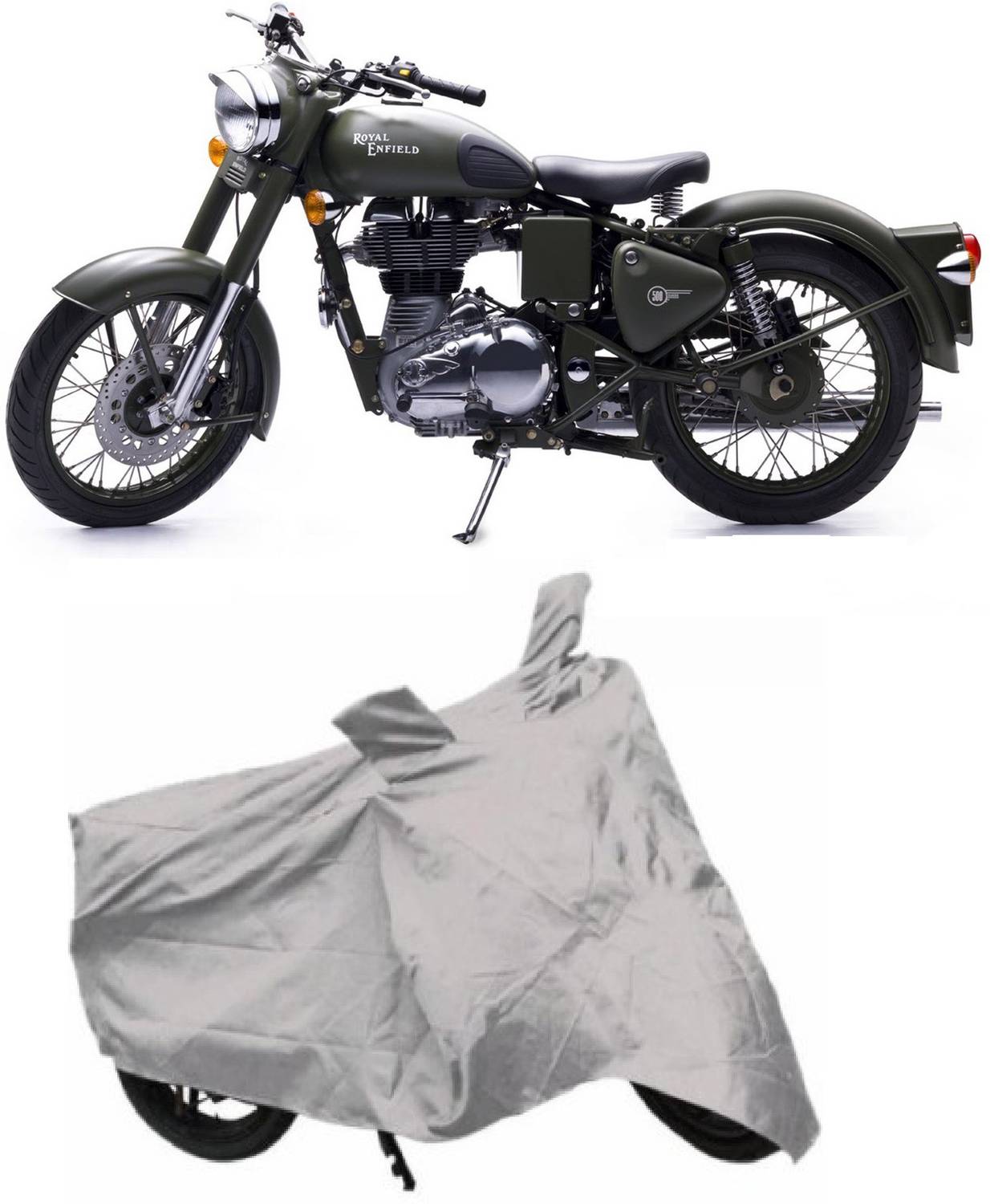 AUTOKIT Two Wheeler Cover for Royal Enfield