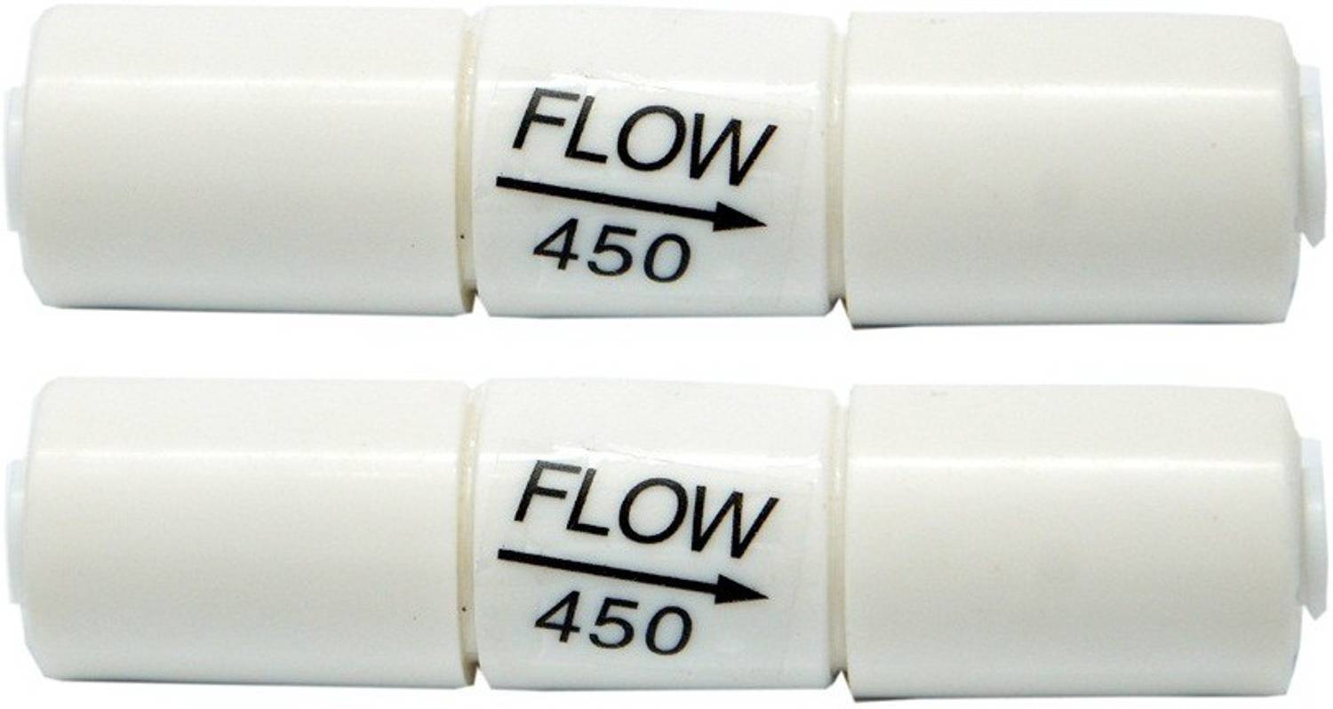BALRAMA RO Flow Restrictor FR 450 ML (2 Pc) (1/4" Qc x 1/4" Qc) for Membrane Water Purifier Service Solid Filter Cartridge