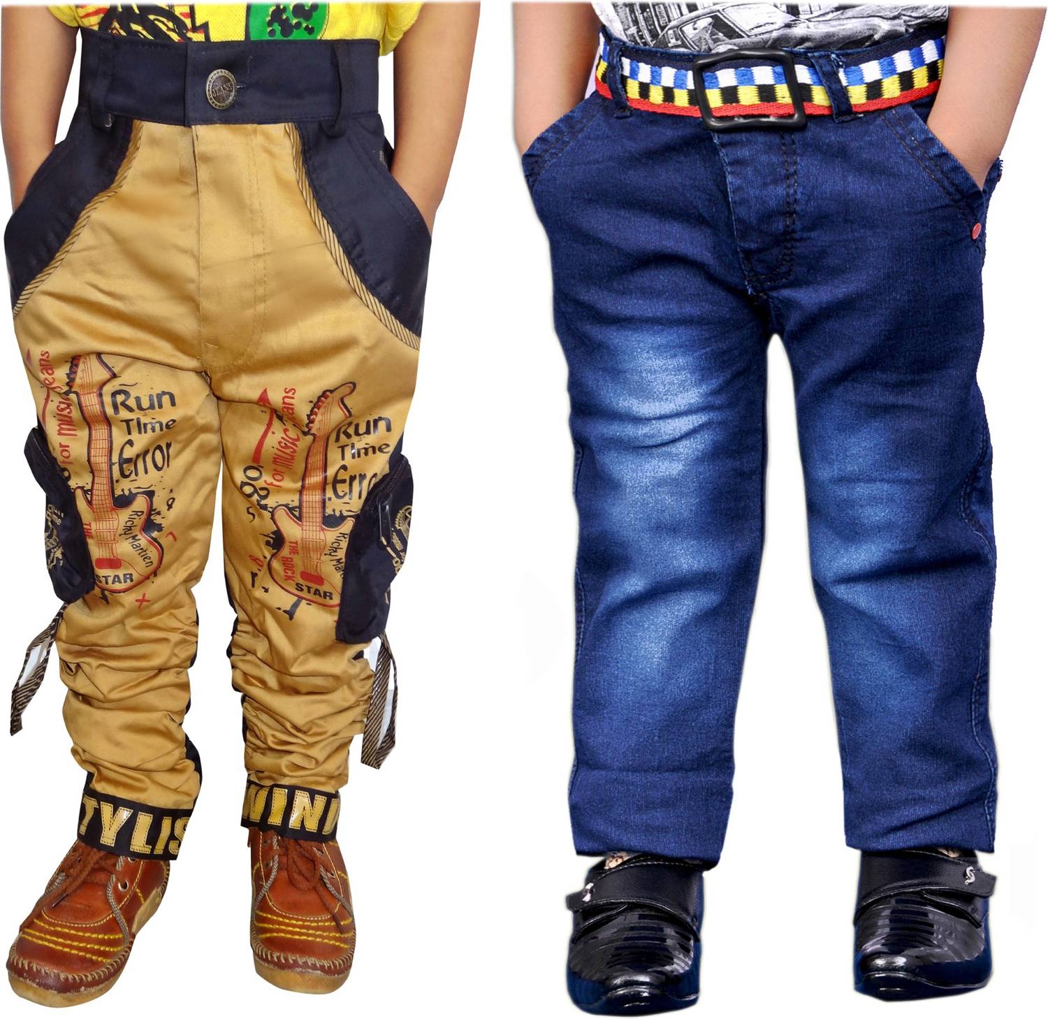 AD & AV Regular Fit Boys Multicolor Trousers