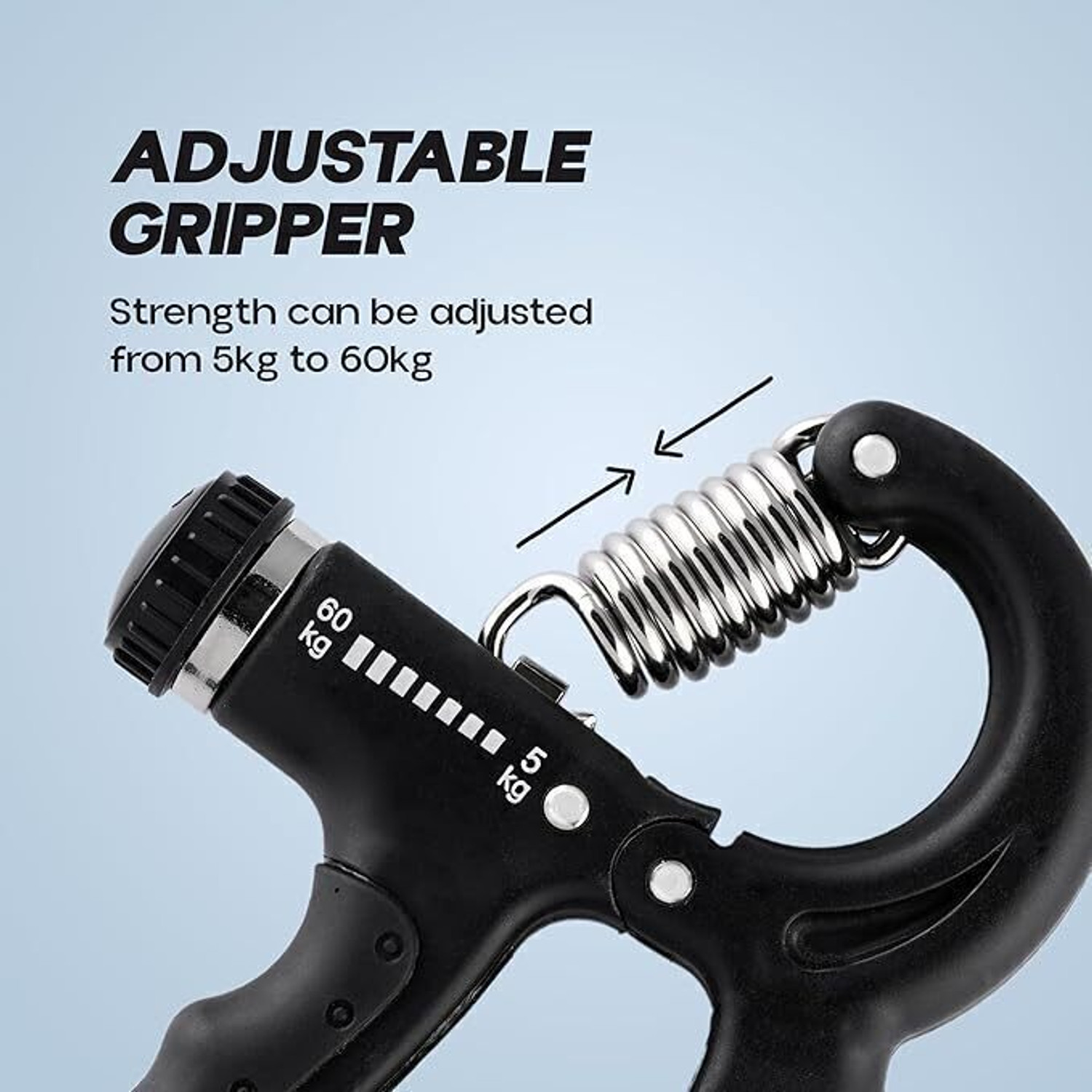 Image of GalSports HandGrip,StrengthenerwithCounter Men-Women Gym Workout Hand Exercise(5kg-60kg) Ab Exerciser