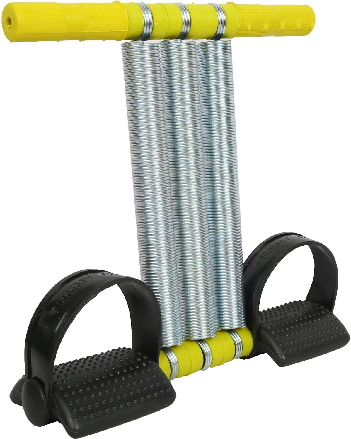 Image of FITZILLA Tummy Trimmer Triple Spring Multipurpose Fitness Equipment-Unisex Ab Exerciser (Yellow)