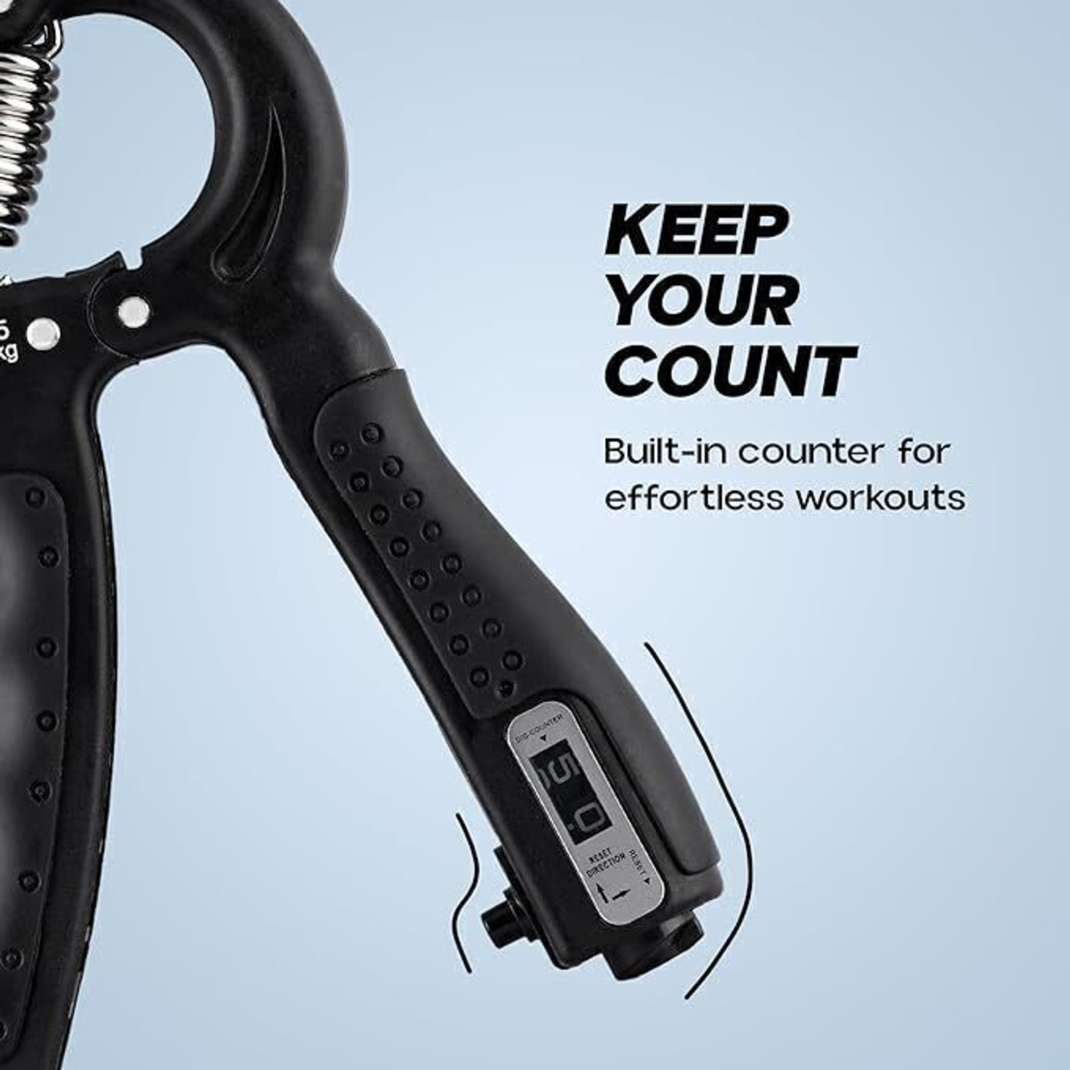 Image of GalSports HandGrip,StrengthenerwithCounter Men-Women Gym Workout Hand Exercise(5kg-60kg) Ab Exerciser
