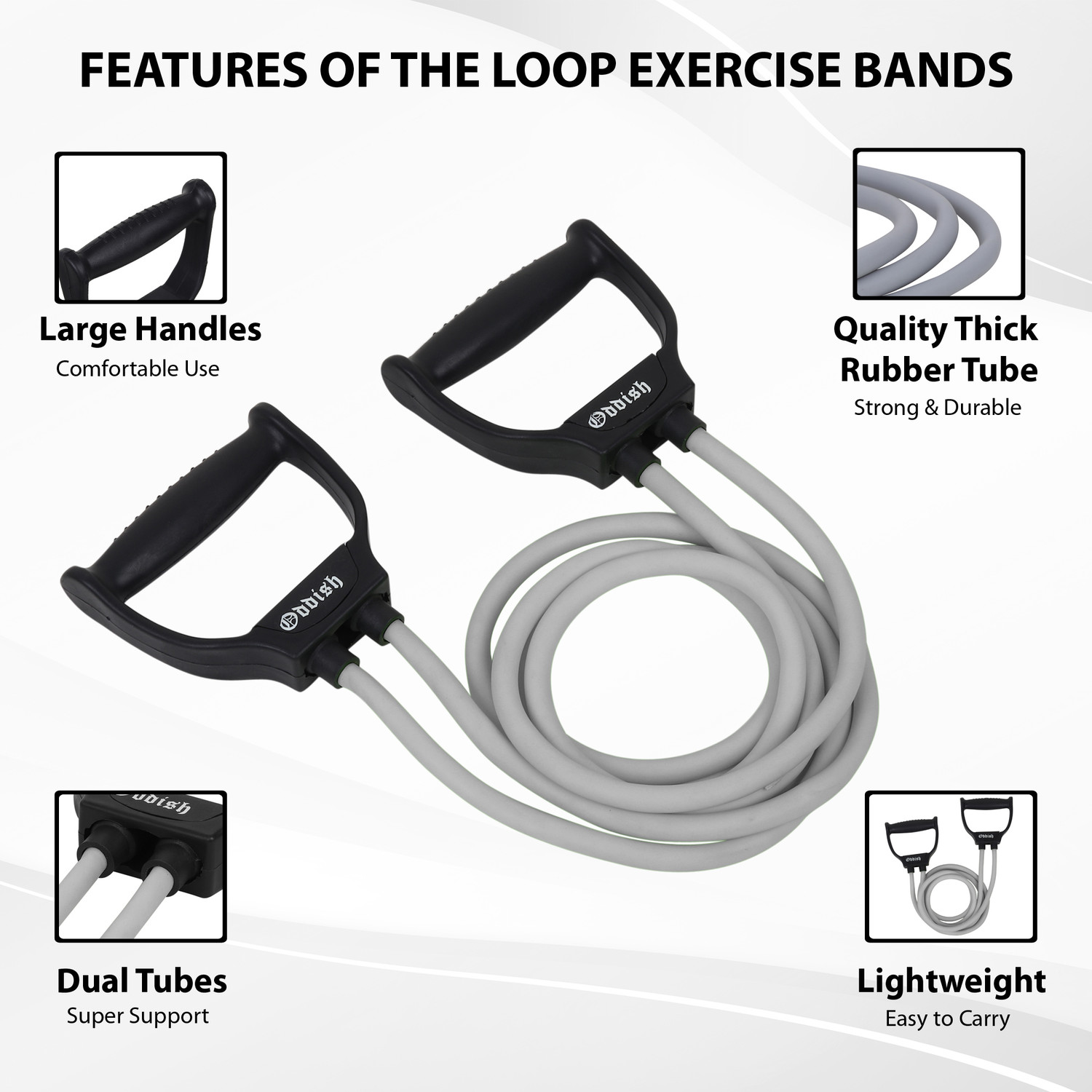 Image of Oddish 12inch Tummy Trimmer and Pushup bar, Toning tube and Ab Exerciser