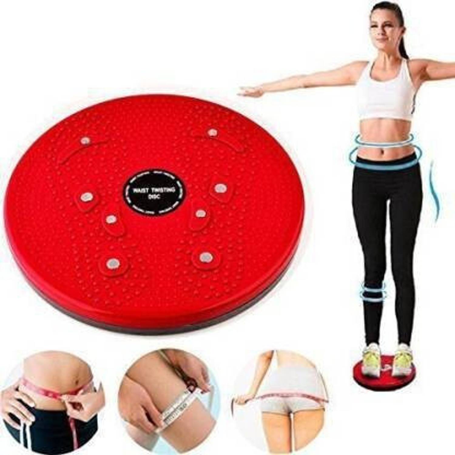 aavoam PRD NEW Magnetic Red Twister Foot Stepper Ab Exerciser