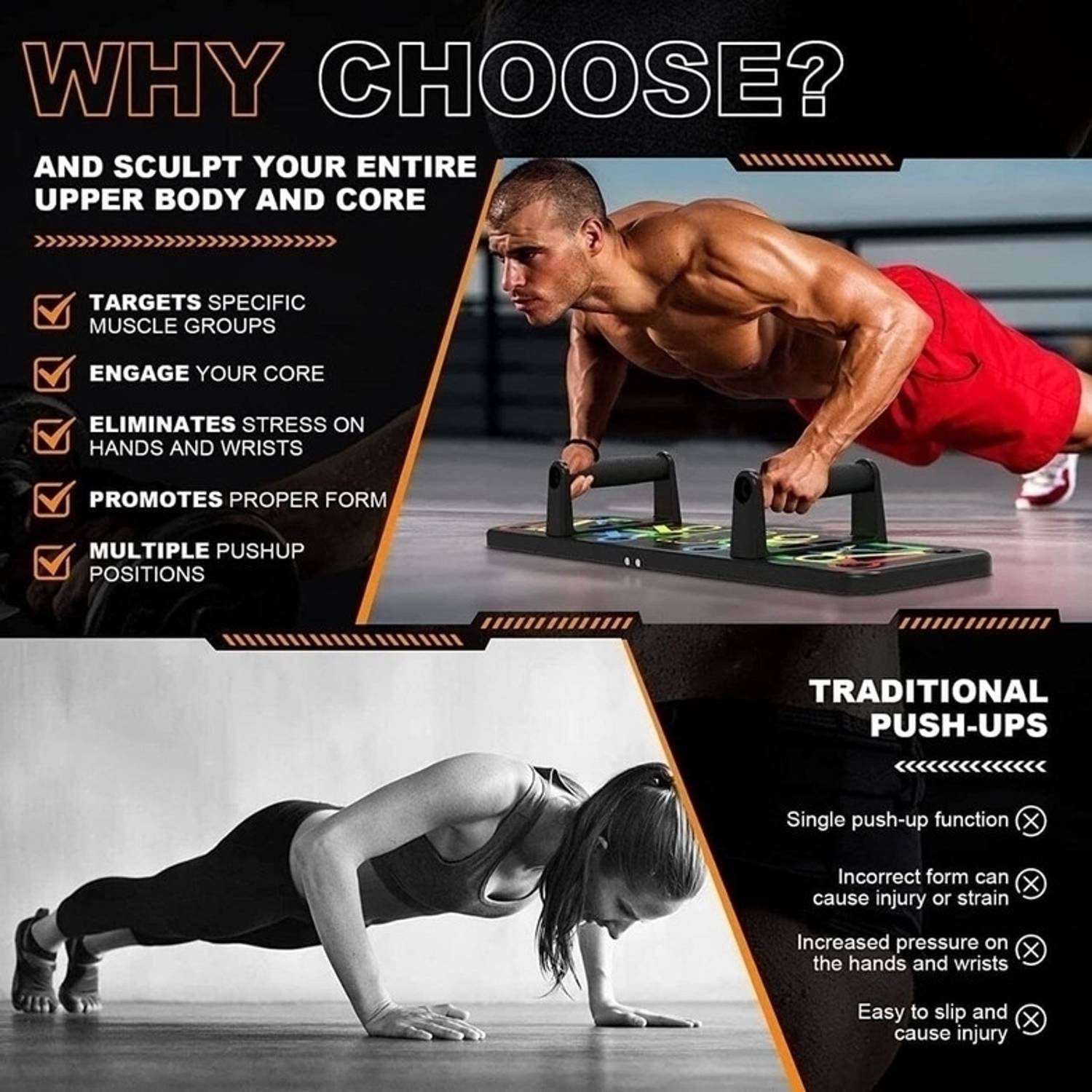 gim Portable Multi-Function Pushup Board - Image 4