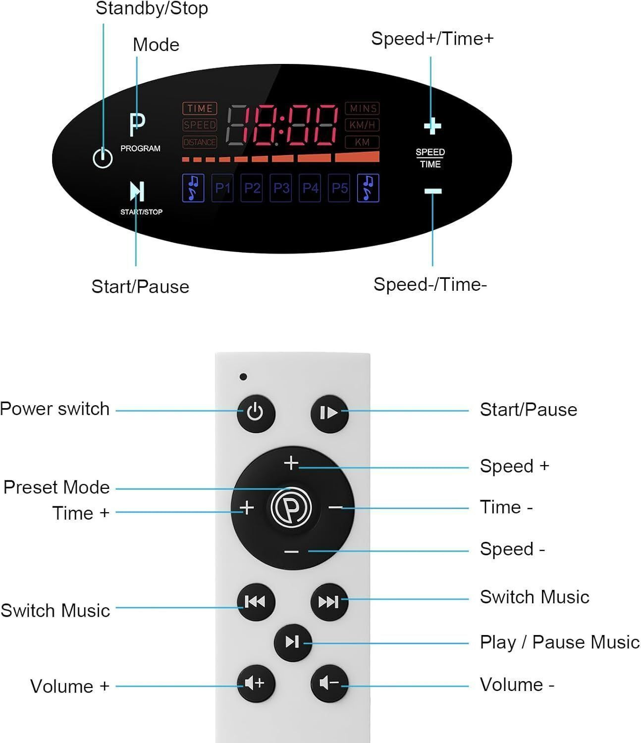 Image of AASHRO MALL Vibration Platform Massager with Remote & Exercise Ropes Weight Loss & Fitness Ab Exerciser