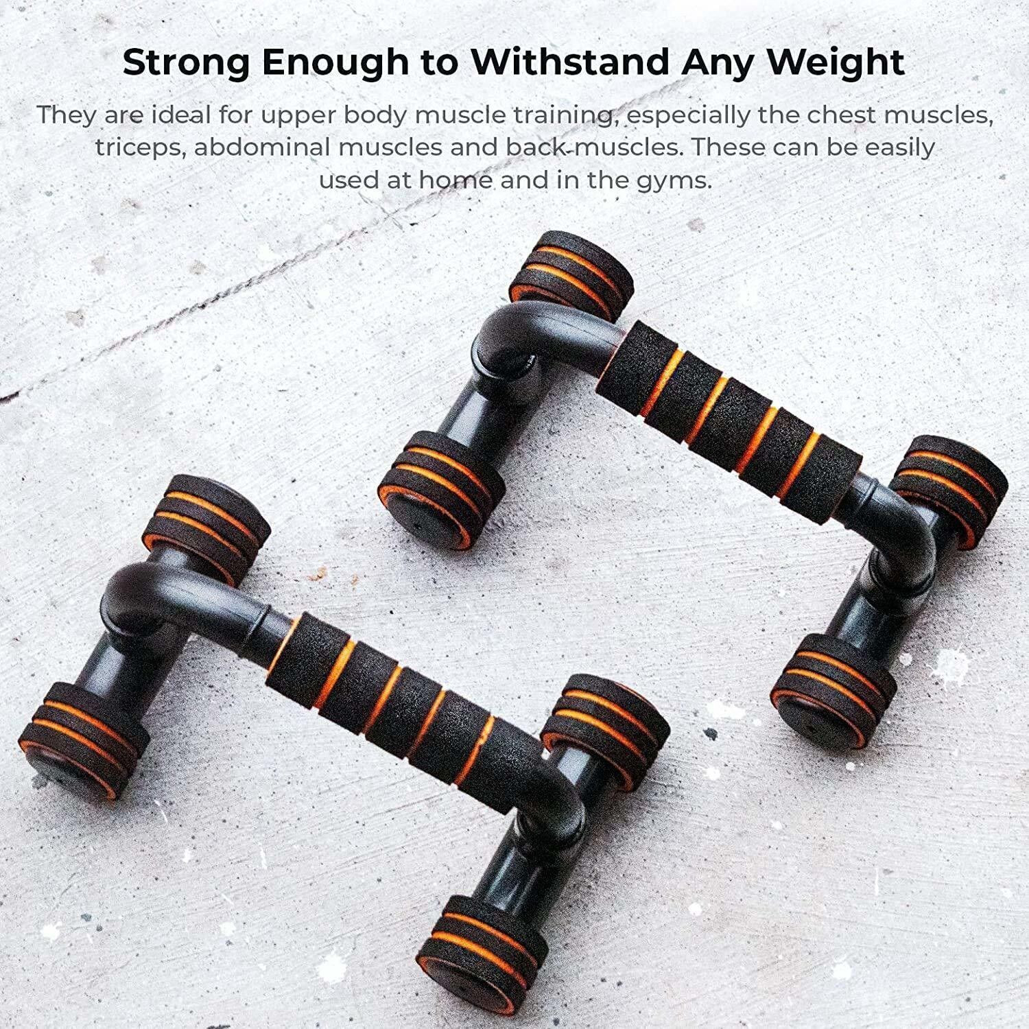 Image of MANROM 2wheel Ab Roller With Toning Tube and Pushup Bar, Skipping Rop Fit.Acces.Kit Ab Exerciser