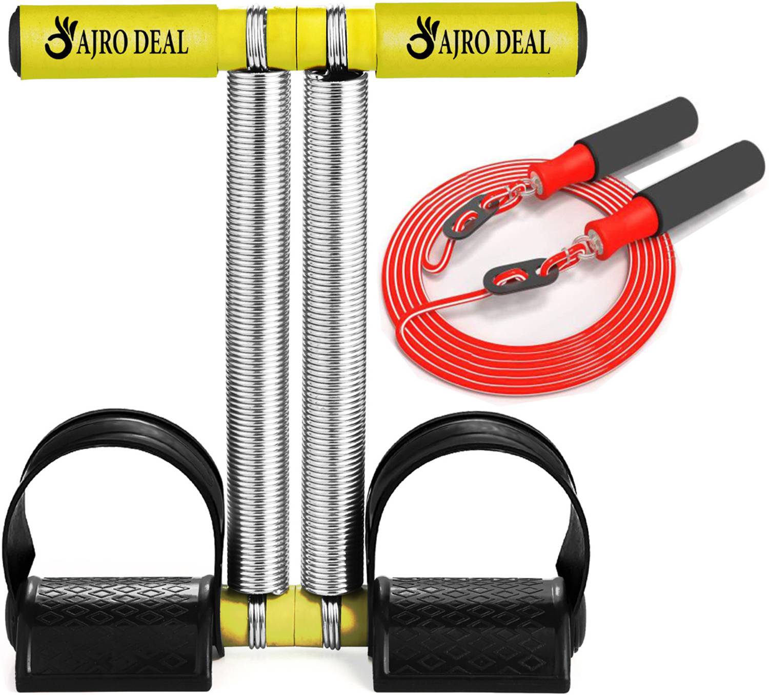 Battlestar Double Spring Tummy Trimmer for Ab Training, Body Tone & Adjustable Jumping Rope Ab Exerciser