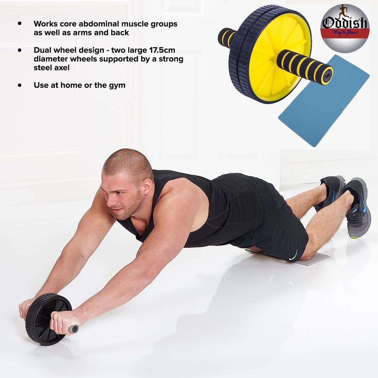 Image of Oddish 12inch Tummy Trimmer and Pushup bar, Toning tube and Ab Exerciser