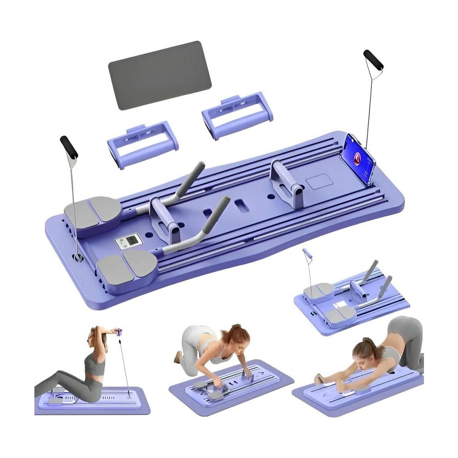 AASHRO MALL Multifunctional Foldable Pilates Board | Sliding Workout Board Ab Exerciser