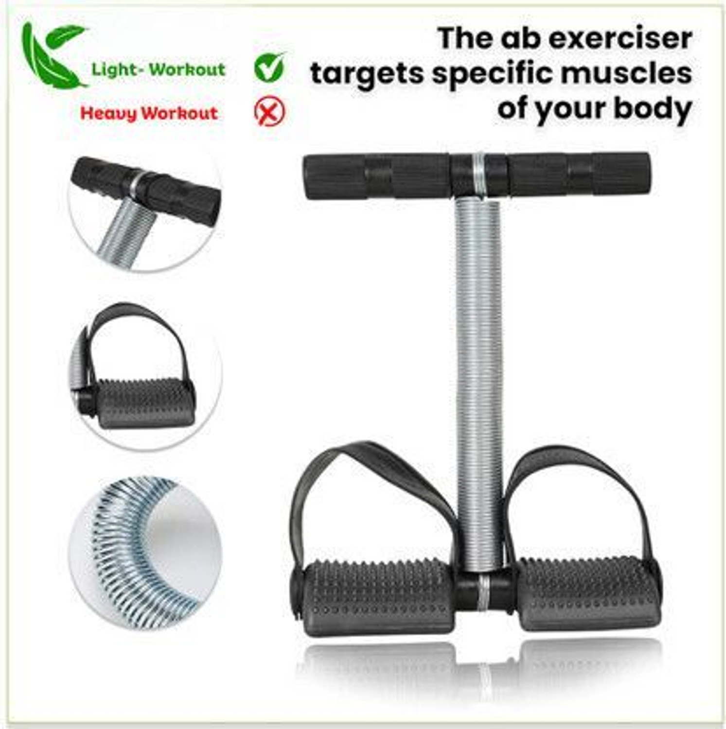 Image of GJSHOP SSBH42 Tummy Trimmer With Single Steel Spring Burn Off Calorie & Tone Your Muscles Ab Exerciser