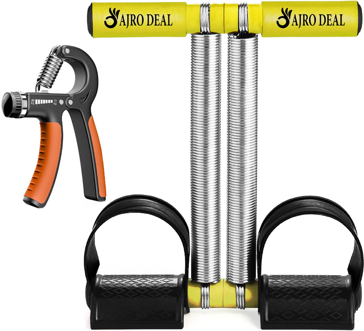 Battlestar Double Spring Tummy Trimmer Body Toner Fat Buster & Hand Gripper for Home & Gym Ab Exerciser