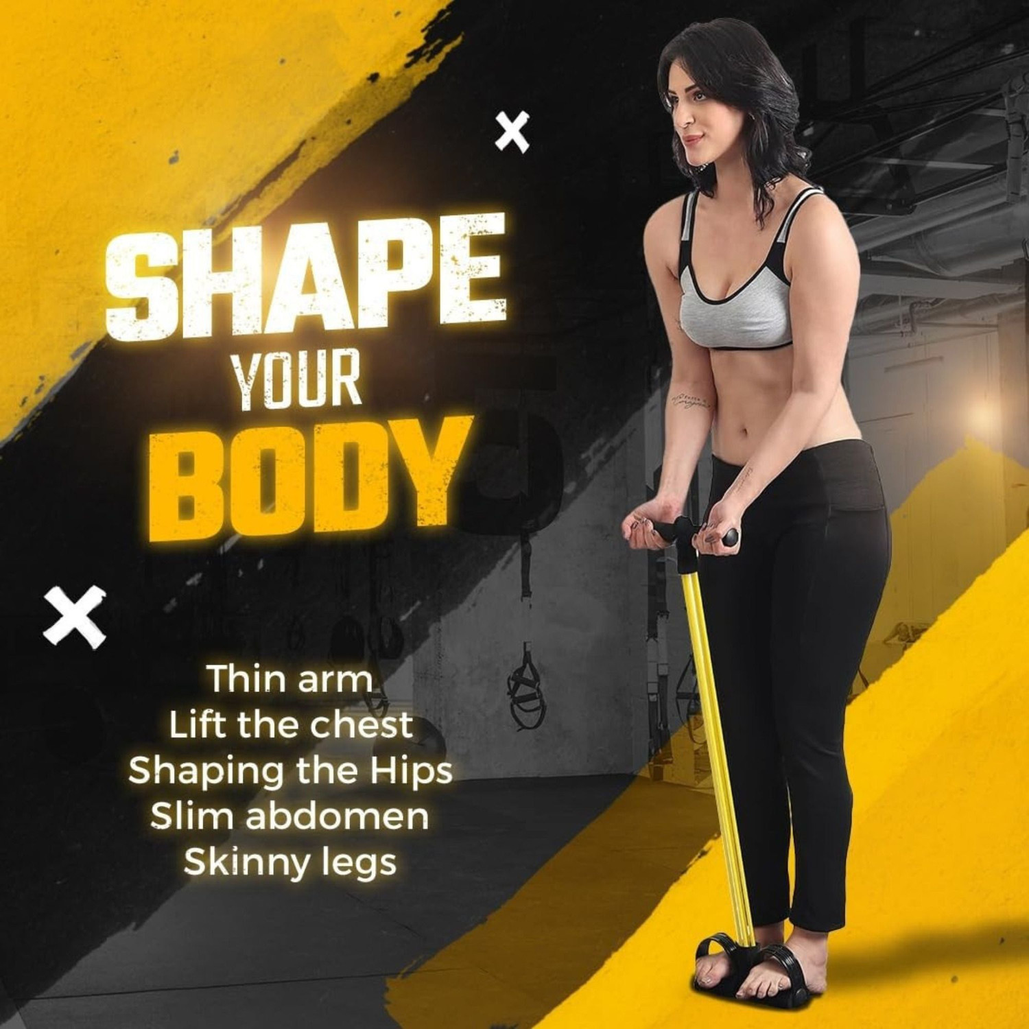 Image of Shopeleven Pull Reducer Body Shaper Home Fitness Equipment for Fat Burn and Core Workout Ab Exerciser