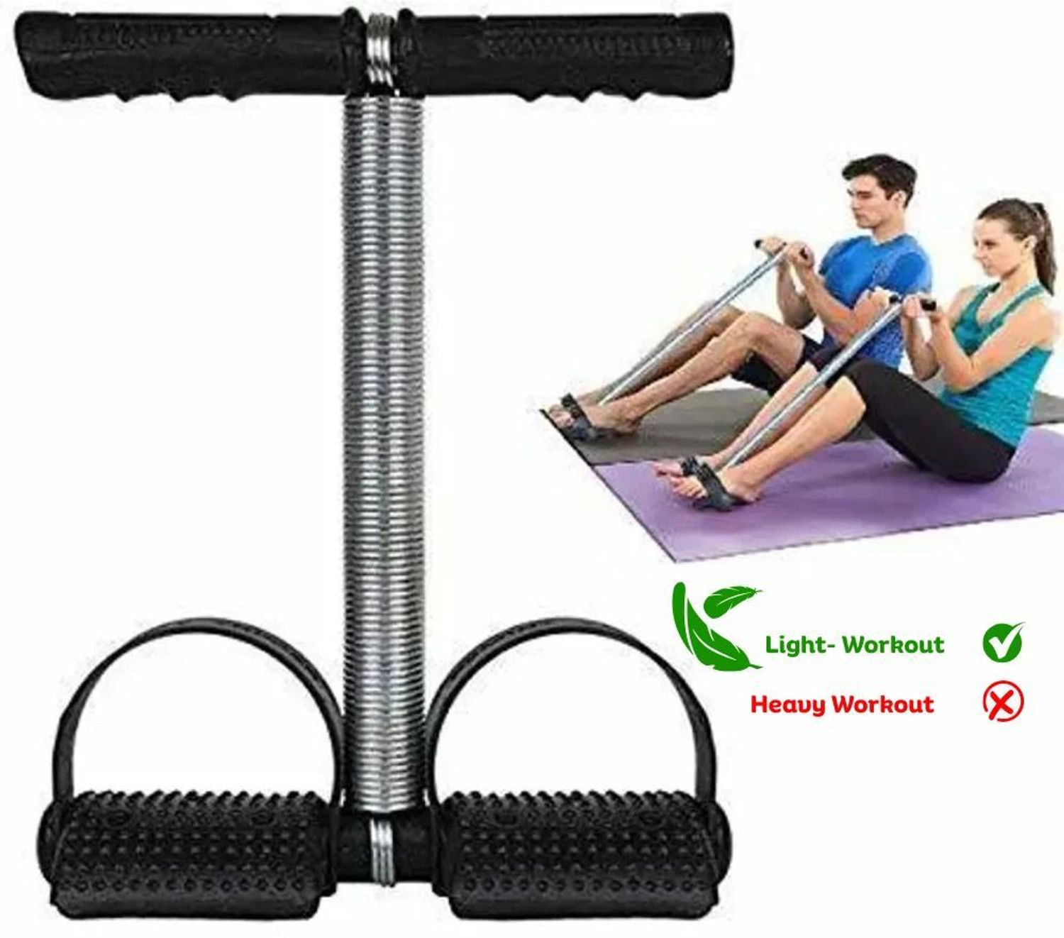 Image of GJSHOP SSBH42 Tummy Trimmer With Single Steel Spring Burn Off Calorie & Tone Your Muscles Ab Exerciser