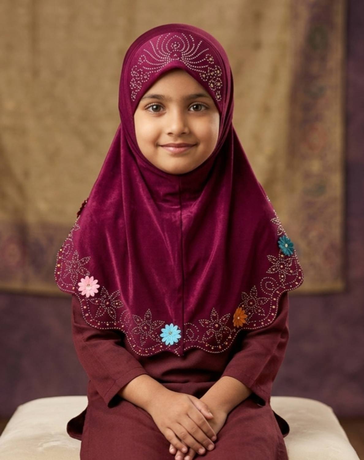 ARF Polyester Self Design Naqab