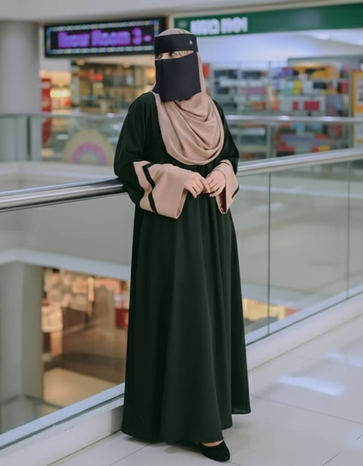 AizelAbaya Nida Matte Solid Burqa
