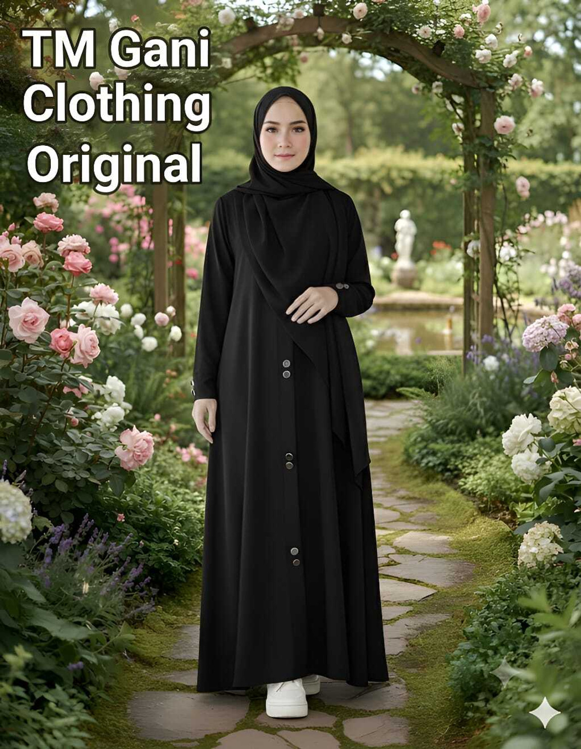 Image of Dubai style burkha Nida Matte Solid Burqa With Hijab