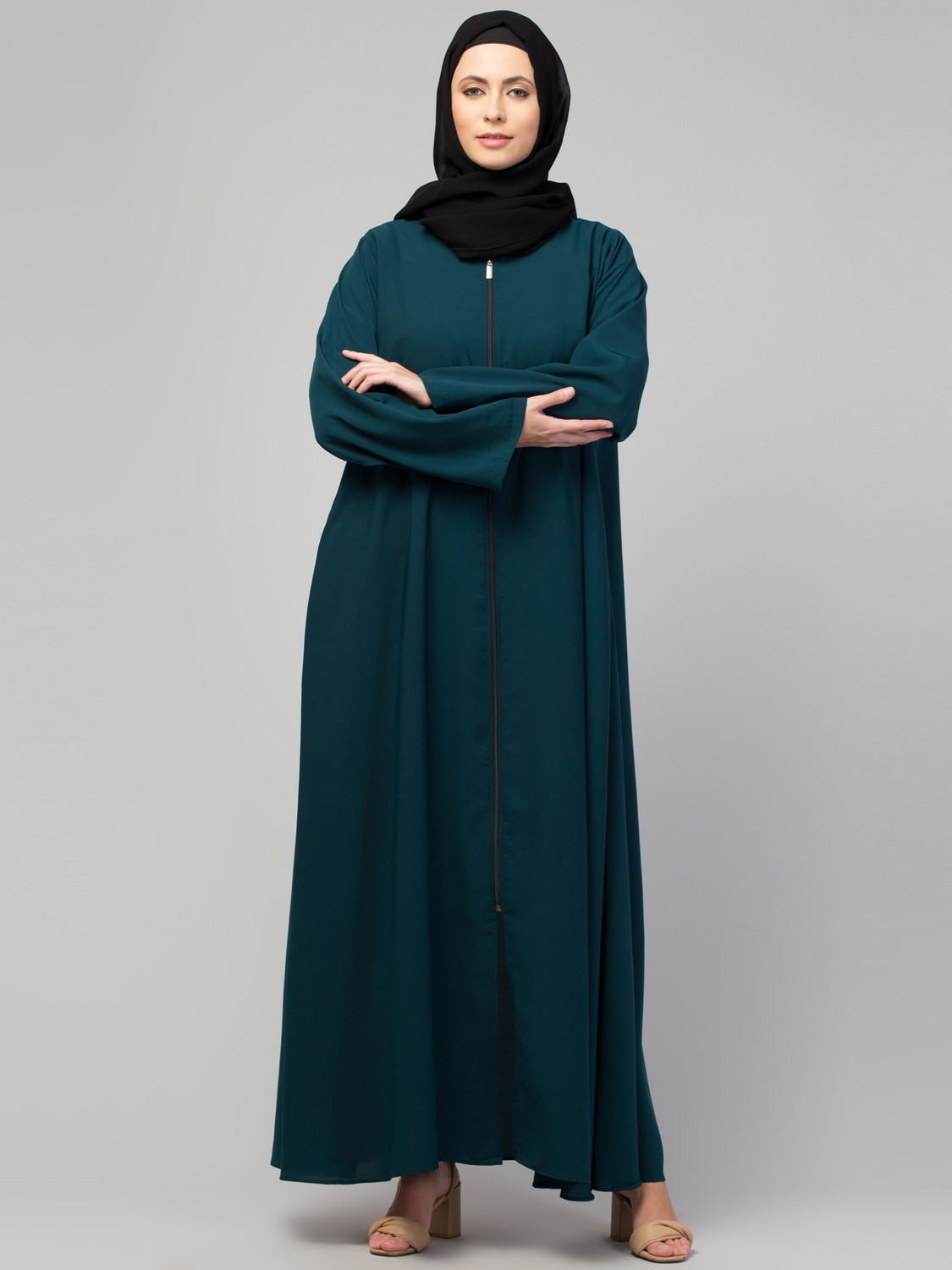 Image of HIJAB WORLD Nida Matte Solid Abaya