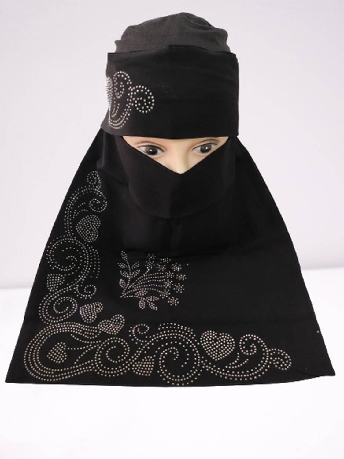 aliniqab Chiffon Solid Naqab