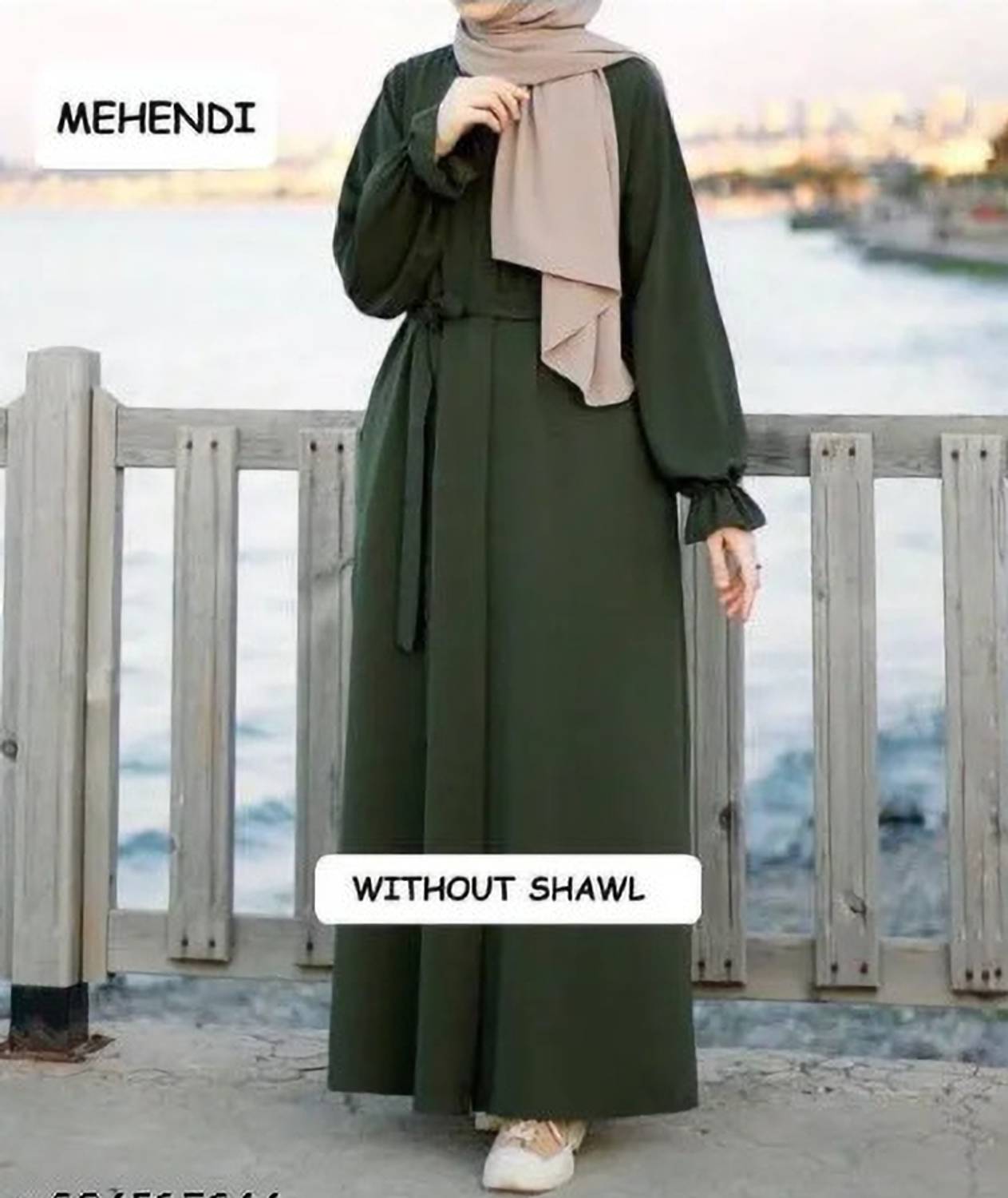 AAFASHIONHOUSE Cotton Blend Self Design Burqa