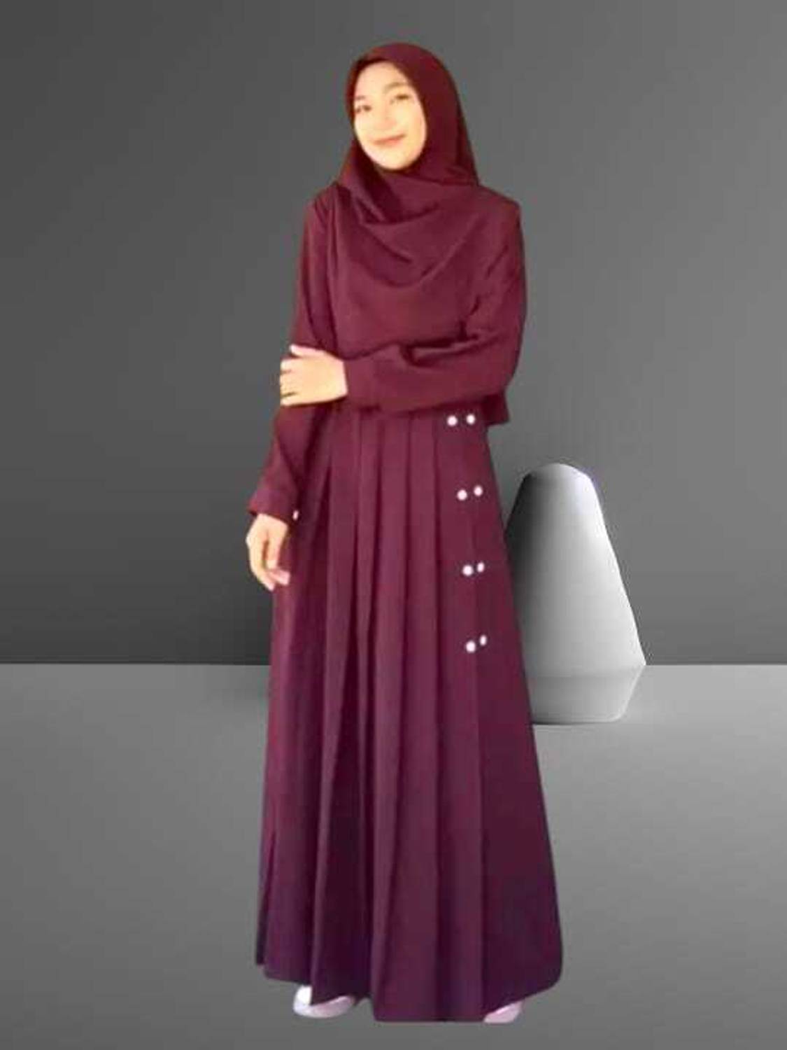 Angleabayas Cotton Blend Burqa With Hijab