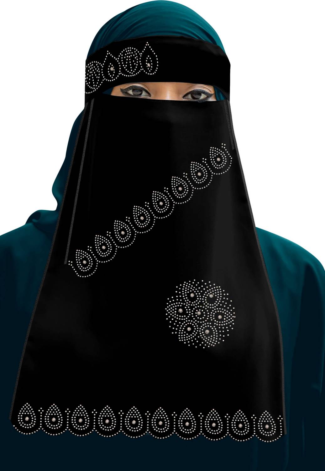 aliniqab Chiffon Solid Abaya