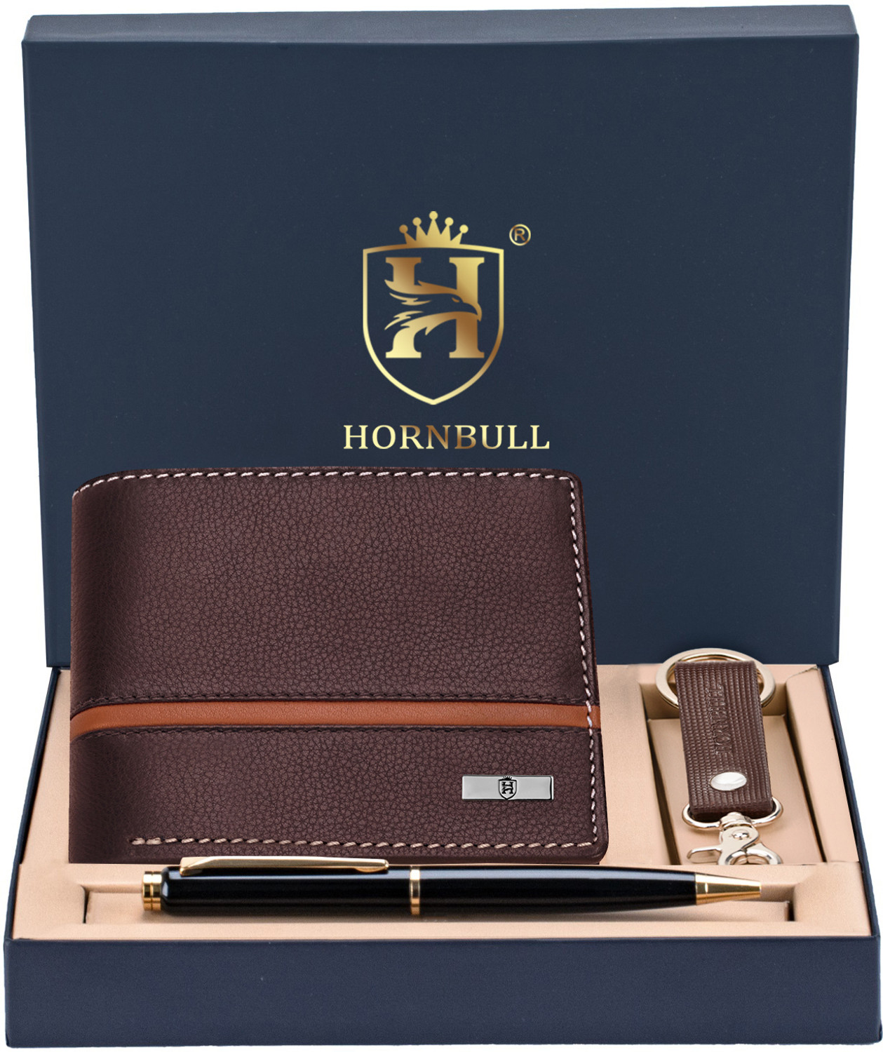 Image of HORNBULL Wallet,Key Chain & Pen