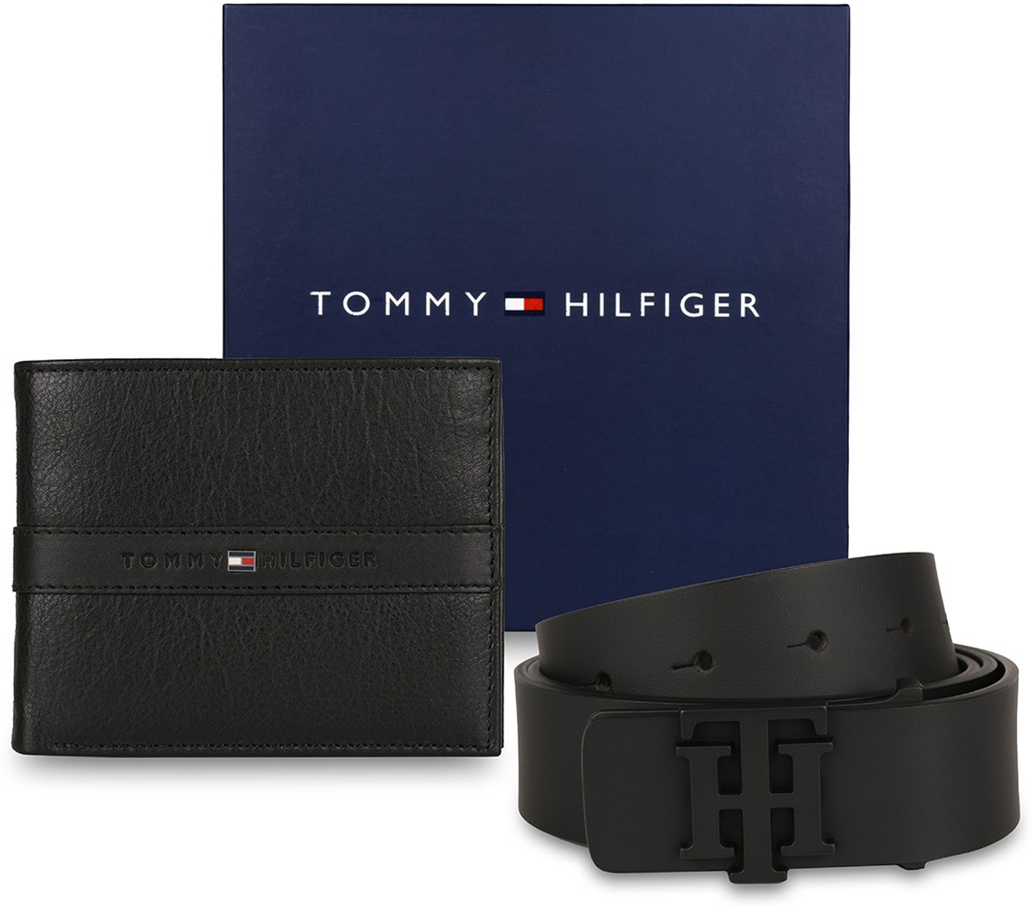 Image of TOMMY HILFIGER Wallet & Belt Combo