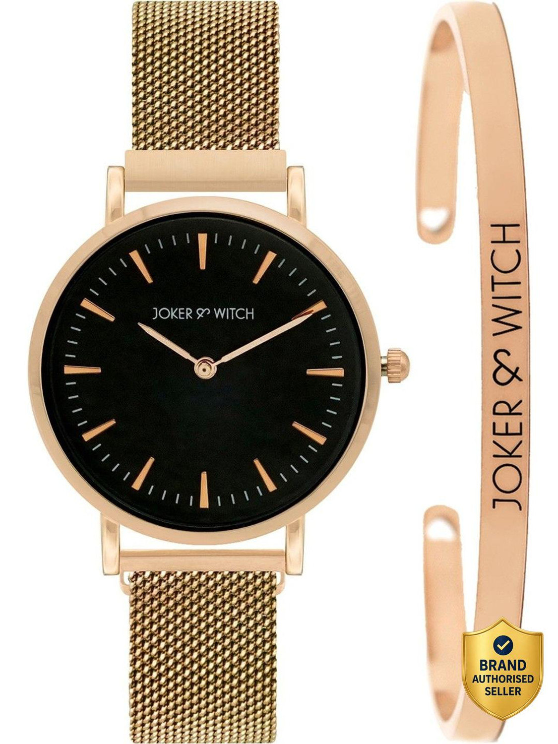 Image of Joker & Witch Watch & Jewellery Combo (Pink)